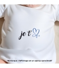 body bébé personnalisé papa je t'aime