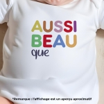 body bébé personnalisé aussi beau que