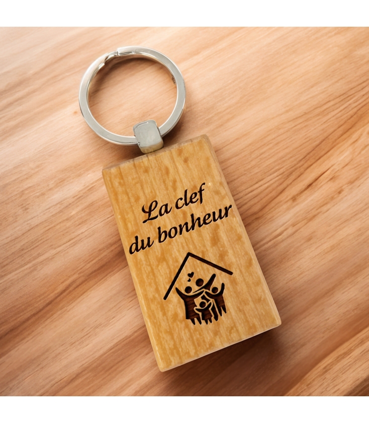 Porte-clés En Bois Vierges - Lot De 25 - Pour Personnalisation, Gravure, Peinture - DIY Cadeau