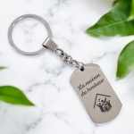 Porte-clés métal personnalisé - Modèle Maison