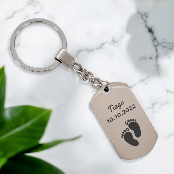 Porte-clés métal personnalisé - Modèle Enfant