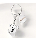 porte clés chien prénom à graver