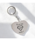 Porte-clés cœur personnalisé - Modèle Super