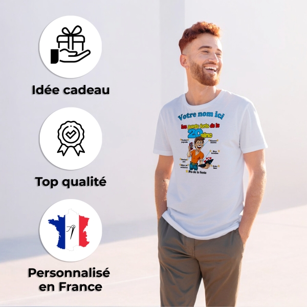 Tee Shirt Homme 20 ans