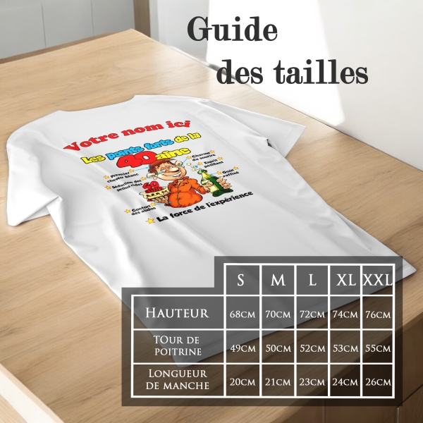 T-Shirt Homme 40 ans à personnaliser