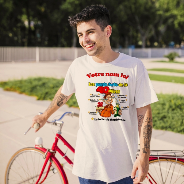 T-Shirt Homme 40 ans à personnaliser