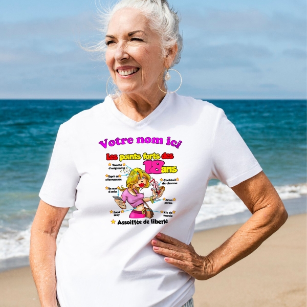 T-Shirt Femme 18 ans à personnaliser
