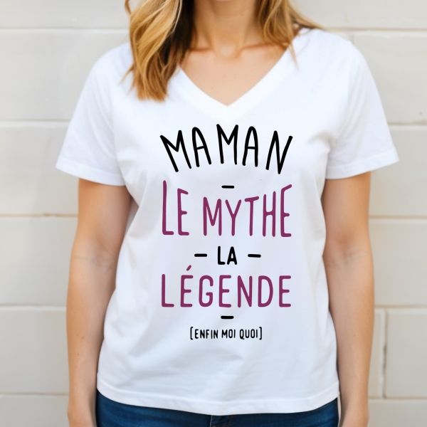 Tee shirt femme "le myhte la légende"