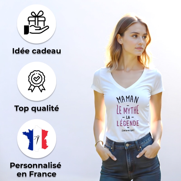 Tee shirt femme "le myhte la légende"