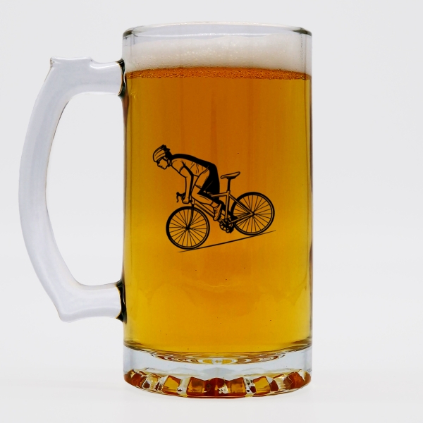 Chope à bière personnalisée - Modèle cycliste