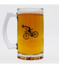 Chope à bière personnalisée - Modèle cycliste