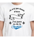T-Shirt homme "J'ai juste eu de la chance" à personnaliser