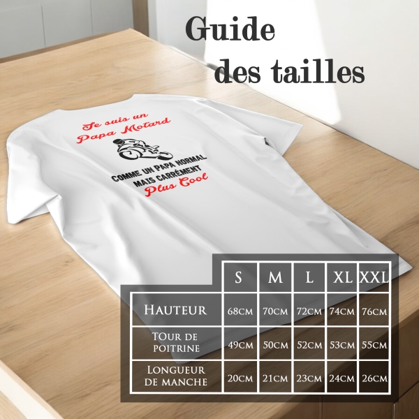 T-Shirt homme "Papa motard"