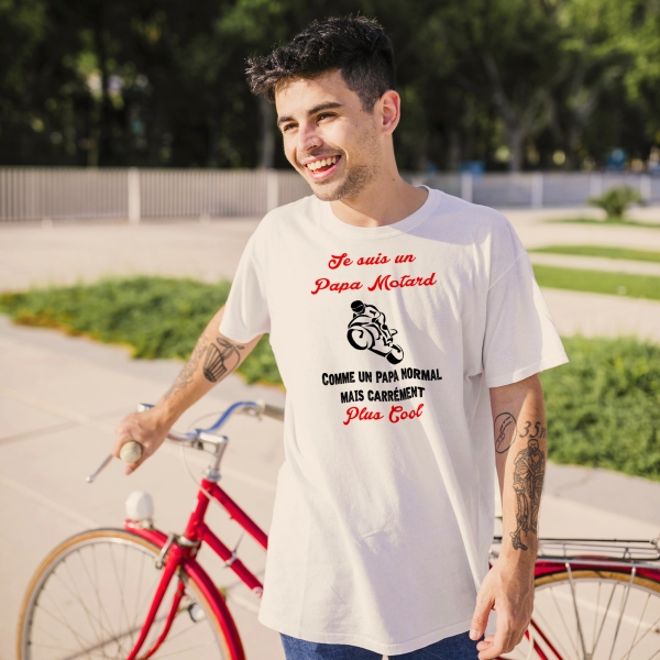 T-Shirt homme "Papa motard"
