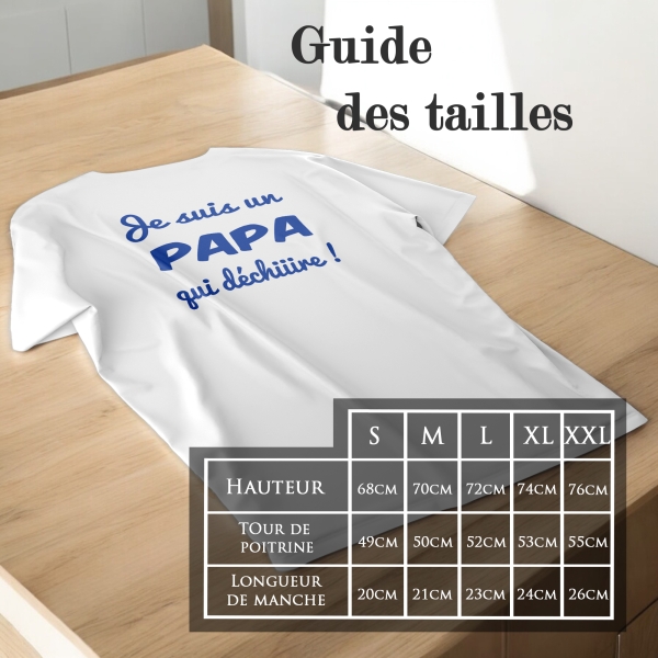 T-Shirt homme "Je suis un Papa qui déchire"