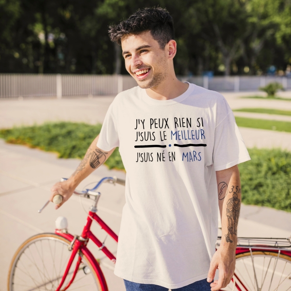 T-Shirt homme "J'suis le meilleur" à personnaliser