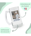 Chope à bière personnalisable - Photo et texte