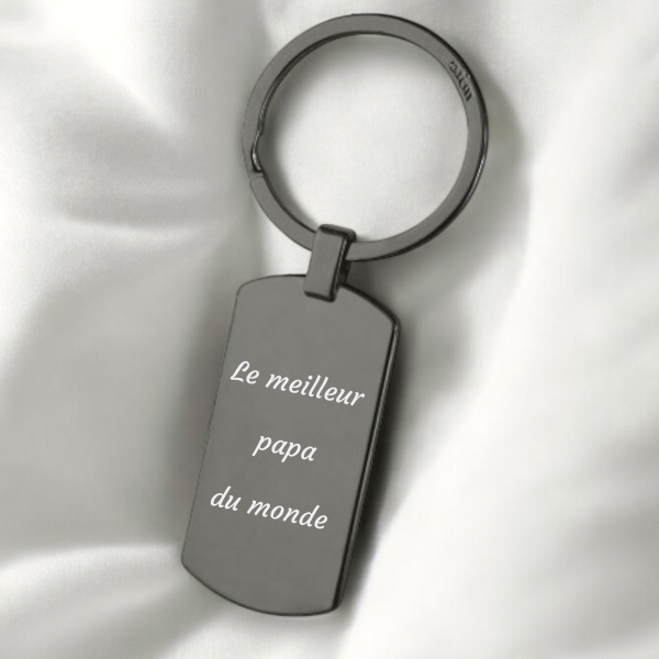 Porte clés rectangle à personnaliser