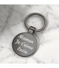porte clés rond texte à gravé