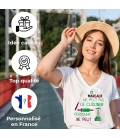 T-shirt "si .... ne peut pas le cuisiner" à personnalisé