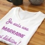 T-Shirt blanc "Je suis une Maman qui déchire"