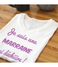 T-Shirt blanc "Je suis une Maman qui déchire"