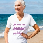 T-Shirt blanc "Je suis une Maman qui déchire"