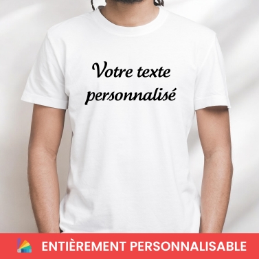 T-shirt unisex avec votre texte personnalisé