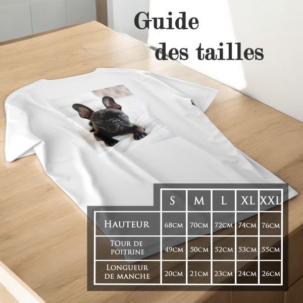 T-shirt homme photo personnalisé