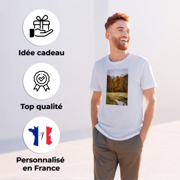 T-shirt homme photo personnalisé