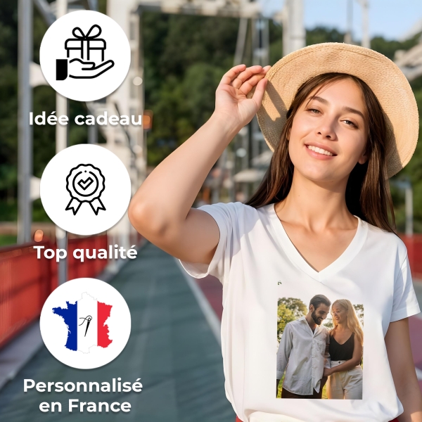 T-Shirt Femme Photo Personnalisé