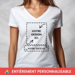 T-shirt femme photo personnalisé
