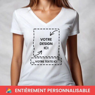 T-shirt femme photo personnalisé