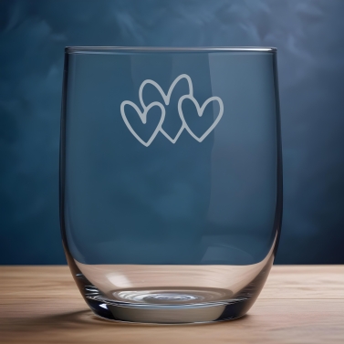 Verre à eau personnalisable - Coeur