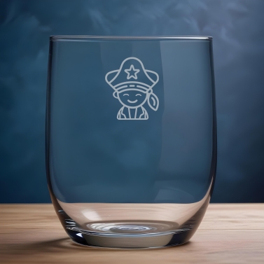 Verre à eau gravé - Pirate