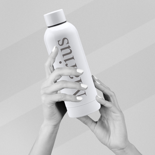 Gourde personnalisable blanc