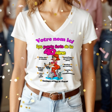 T-Shirt Femme 40 ans à personnaliser