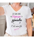T-shirt "Je suis une maman géniale"
