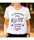T-Shirt femme "J'ai juste eu de la chance" à personnaliser