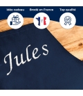 Tablier Brodé navy personnalisé