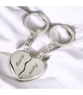 Porte clés coeur brisé à personnaliser