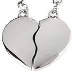 Porte clés coeur brisé à personnaliser