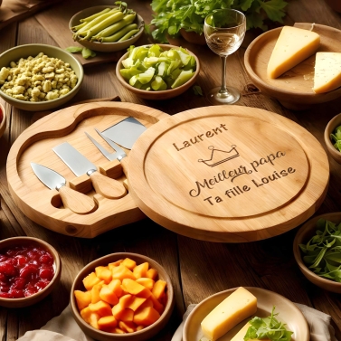 Coffret fromage personnalisable fête des pères