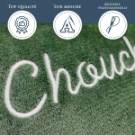 Couverture à capuche crocodile vert brodée