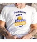 T-Shirt pour homme "Pastis un jour, pastis toujours" à personnalisé