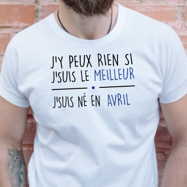 T-Shirt homme "J'suis le meilleur" à personnaliser