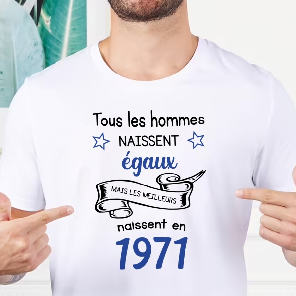 Tee Shirt "Tous les hommes naissent égaux"