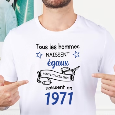 Tee Shirt "Tous les hommes naissent égaux"