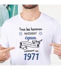 Tee Shirt "Tous les hommes naissent égaux"