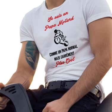 T-Shirt homme "Papa motard"